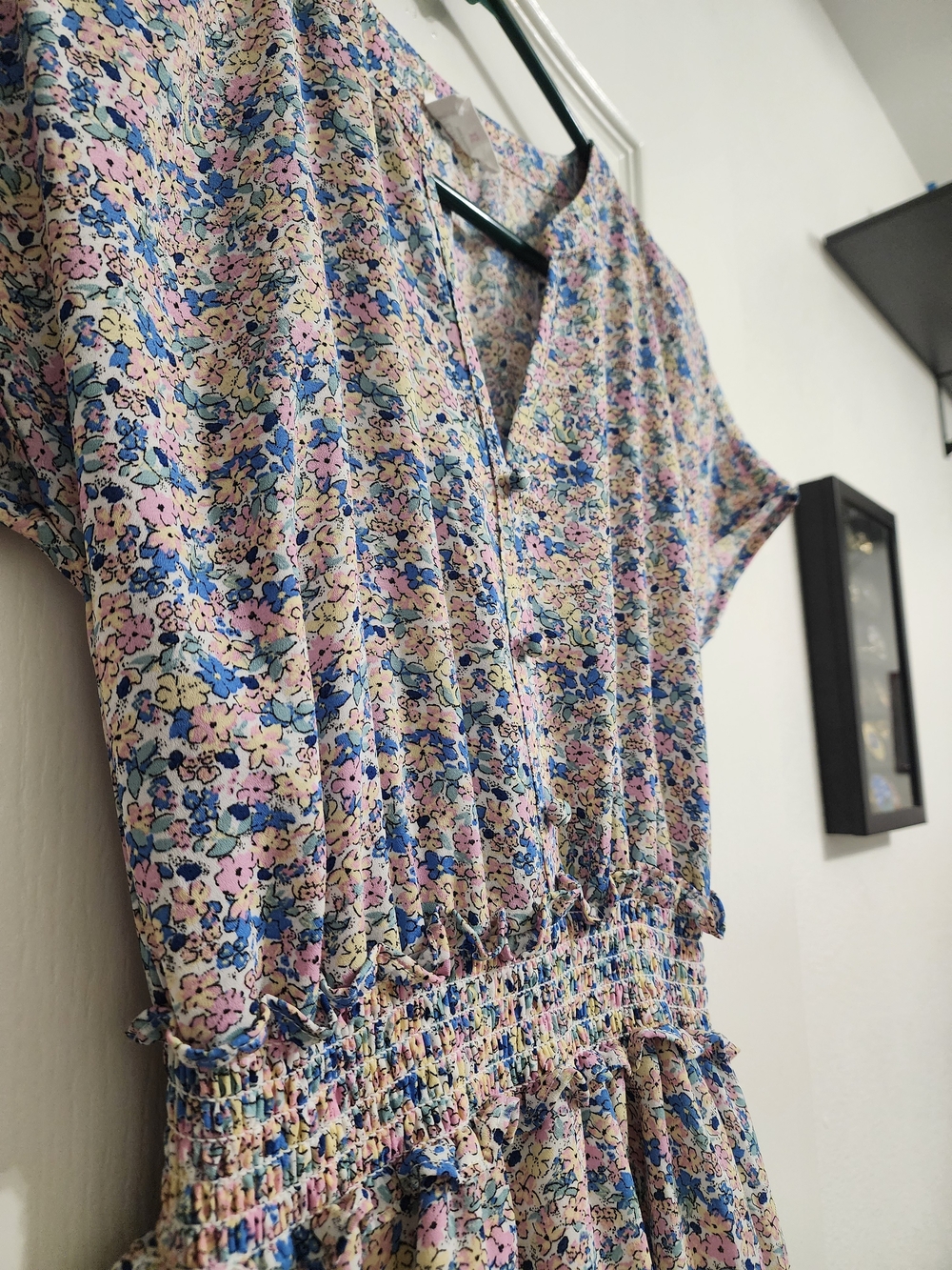 Sienna Sky Pink and Blue Floral High-Low Dress - Picture 2 of 5